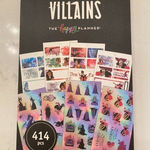 **BN Happy Planner Disney Villains Stickerbook - Mini Petite Sticker Sheets